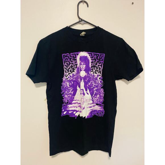 Black Graphic Tee Labyrinth Film (David Bowie & Jennifer Connely) - Picture 2 of 3